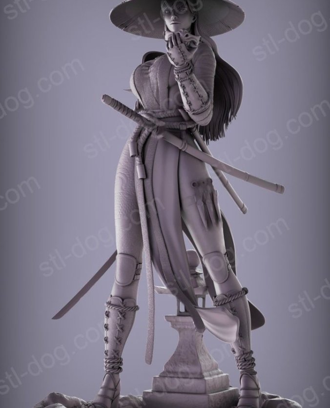 武士女(Samurai woman) 3D打印图纸